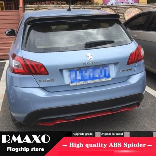For Peugeot 308S Spoiler High Quality ABS Material Car Rear Wing Primer Color Rear Spoiler
