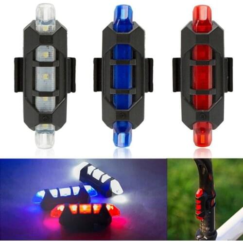 Cycling Bicycle Rear Lamp USB Led Night Lamp Waterproof Rechargeable Tail Light Set Bike Accessories for Mountain Bikes