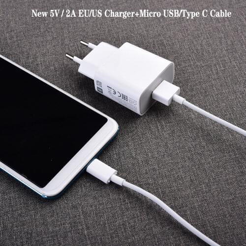 Original XIAOMI Charger 5V 2A EU/US Power Adapter Data Sync Cable For Redmi S2 8 8A 7 7A 6 6A 5 5A 4 4A 4X 3s Note 3 5 5A 6 Pro