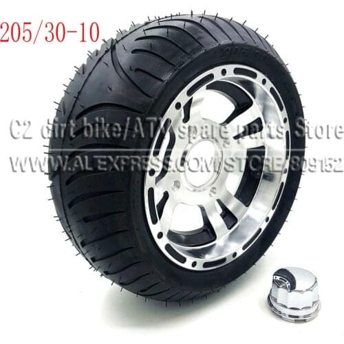 10inch ATV Rims 10x8" With 205/30-10 Road Tyre Full Wheel For ATV Quad Go Kart Karting Motorcycle