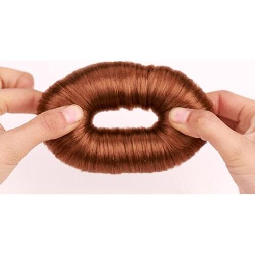 10pcs Plate Hair Donut Bun Maker Magic Foam Hair Styling Tools Princess Hairstyle Hair Accessories Elastic Hair Bands
