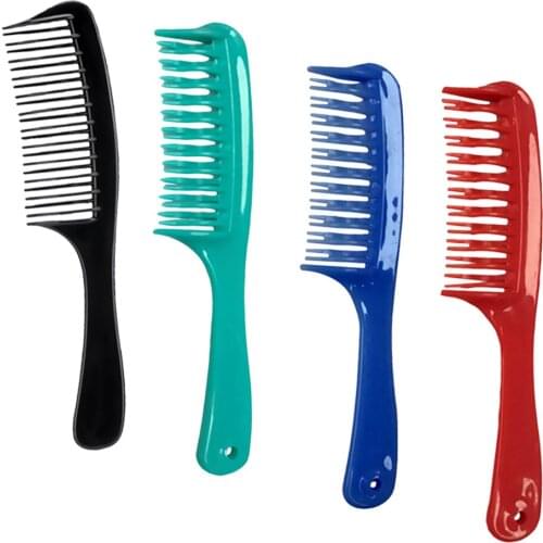 4Pcs/Pack Wide Tooth Comb Detangling Hair Brush, Paddle Hair Comb, Care Handgrip