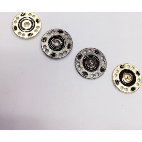 50pcs High grade 21-25mm metal fastener button shirt round press stud zinc alloy hollow snap buttons for clothing eco-friendly