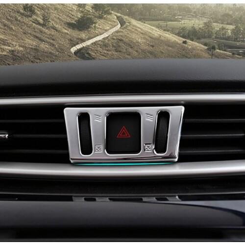 ABS Matte For Nissan Qashqai J11 2014 2015 X-TRAIL Xtrail T32 2013-2015 Interior Middle Console Air Vent Outlet Cover Trim 1pcs