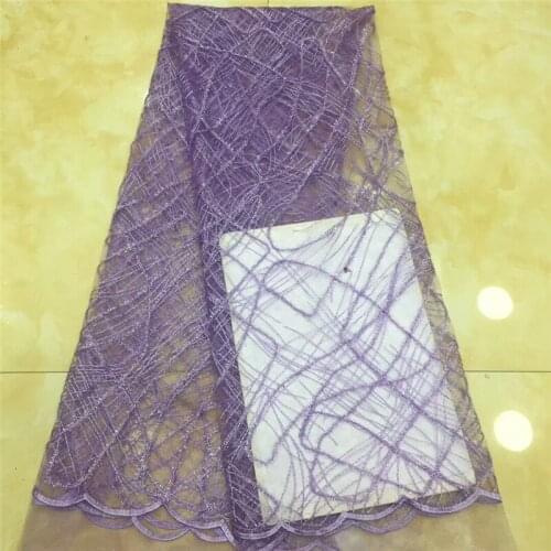 African Lace Fabric 2019 High Quality Lace, Pearls Embroidery Tulle Lace Fabric, African Lace stones for wedding dress x14-68