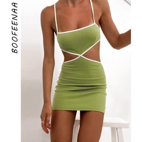 Зеленые летние платья BOOFEENAA China At AliExpress