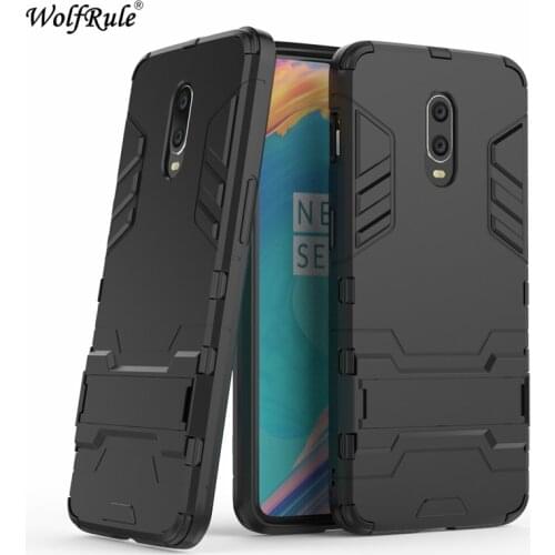 Cover Oneplus 6T Case 6.41" Silicone Rubber Robot Armor Hard PC Back Case For Oneplus 6T Cover Funda Coque For One plus 6T 1+6T