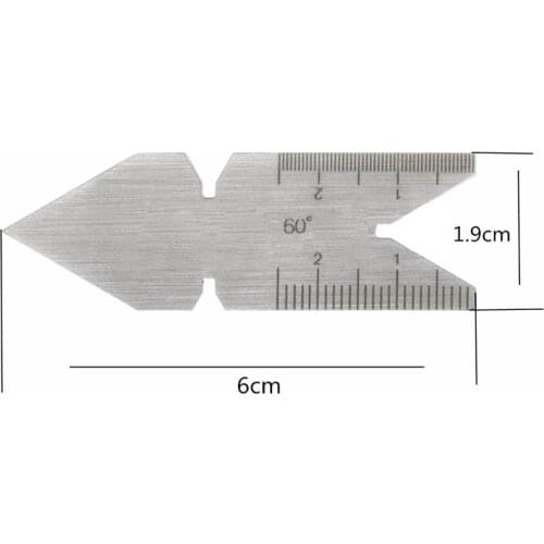 ISO 60 Degree Inch Metric Screw Thread Pitch Gauge Center Gauge Measuring Lathe Tool -Y103