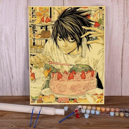 Landscape Classic Anime Series Death Note DIY Paint By Numbers Complete Kit Oil Paints 40*50 Picture By Numbers Handiwork