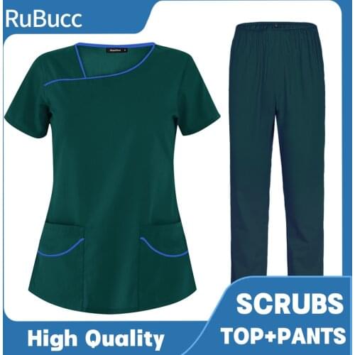 New Summer Medical Surgical Uniform Dental Hospital Operating Room Dentist Tops Comfortable Doctor Nurse Working Scrubs Clothes