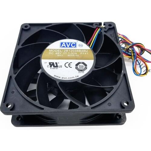 NEW 12CM 2B12038B48U DC 48V 1.3A 4 wire DC large wind fan