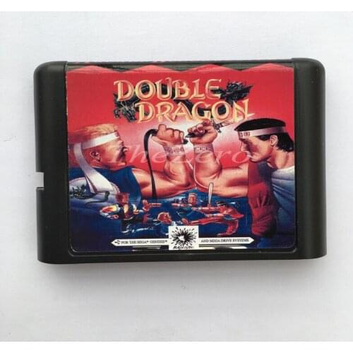 Double Dragon EU/JAP Shell for 16 bit Game Card for Genesis System for Sega Mega Drive