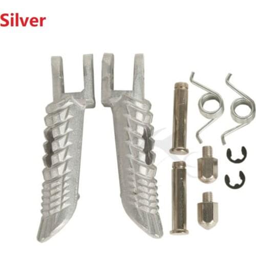 Front Footrest Foot Pegs For Suzuki GSXR 600 750 1000 2001-2017 2002 03 04 06 07 Silver Black Matt Black Motorcycle