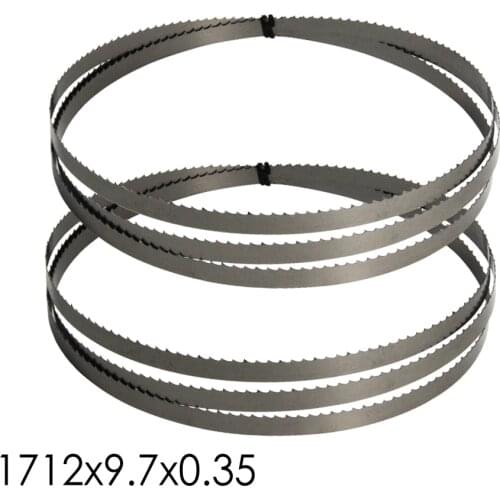 2pcs 67-3/8” inch 1712 x 9.7 x 0.35mm Bandsaw Blade Power Tool Accessories TPI 6 for METABO Charnwood W715 Wood Metal Cutting