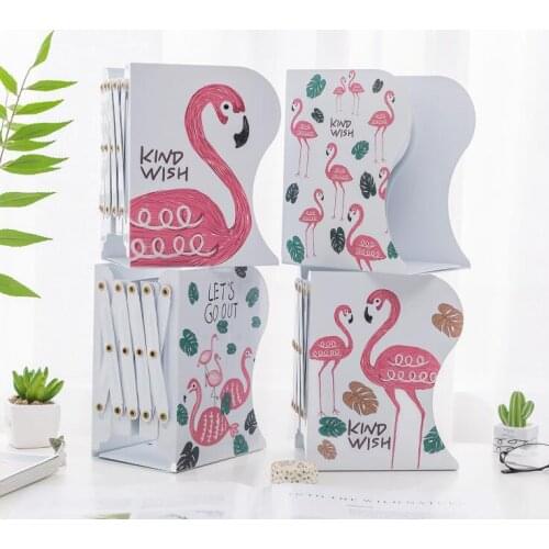 Adjustable Book Stand Office Organizer Book Holder Metal Hollow Bookends Creative Stretch Bookshelf