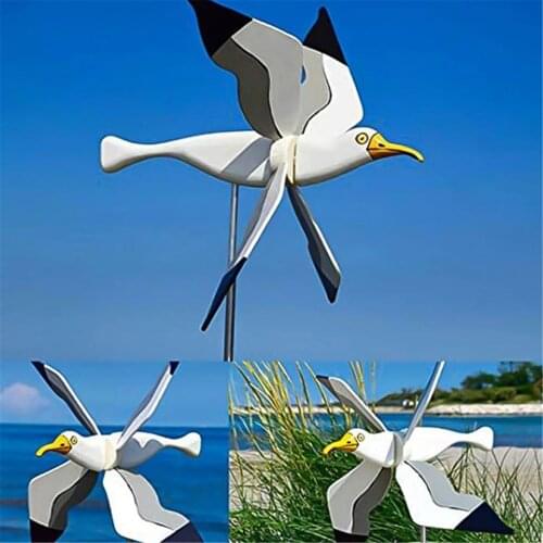 Garden Statue Windmill Courtyard Plug Pottery Rostalgie Chicken Bird Wind Spinner Bird Whirligig Figure Backyard Statue