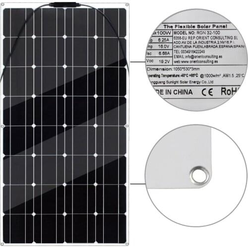 100W 200W 300W Flexible Monocrystalline Solar Panel For Car Boat Home Solar Battery Charge 12V Waterproof 400W Solar Panel China