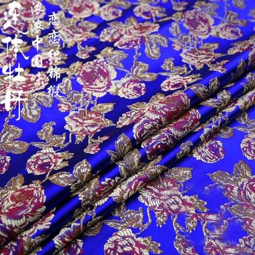 Metallic Jacquard Brocade Fabric, silk nylon 3D jacquard fabric for Coat Dress table cloth decoration patchwork upholstery