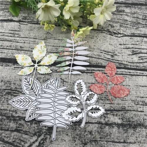 3Pcs Christmas tree Leaves Metal Cutting die Die Cut Scrapbook Paper Craft Handmade Card Album Punch Art Cutter
