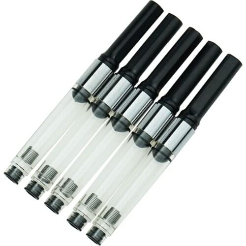 5 PCS Original HongDian Metal Fountain Pen Ink Refill Converters, Diameter 3.4mm for Hongdian Black Forest 6013 517D Ink Pens
