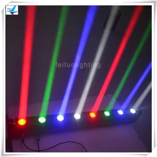 8lot Sweeper beam led 8x10w rgbw 4in1 effect light led 8 eye moving bar price