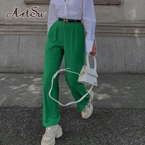 ArtSu Women's High Rise Pants