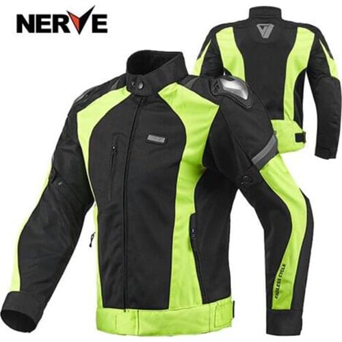 Free shipping Summer Mesh Breathable NERVE Motorcycle riding clothes Titanium Alloy Clothes Motorcycle Jacket With 5pcs pads