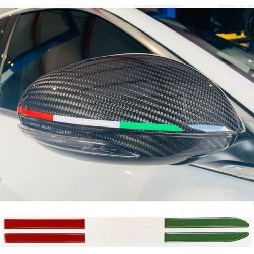 Car rearview mirror decoration garland sticker For Alfa Romeo Giulia Stelvio Modification Accessories