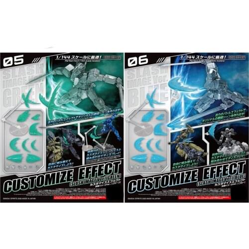 BANDAI 30-minute Mission 30MM 1/144 Attack Special Effects Parts Green Blue Accessories Animation Toys