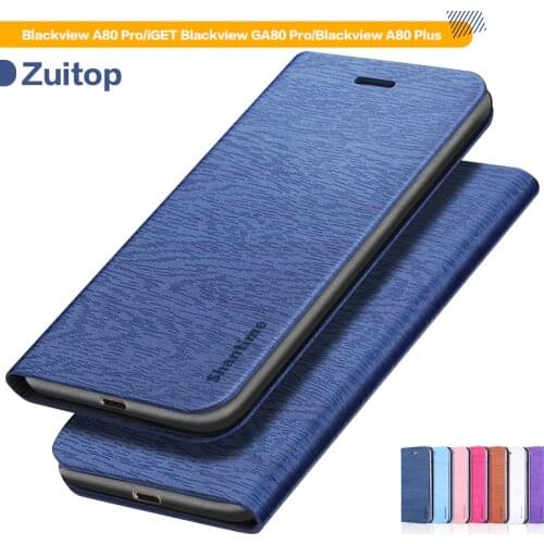 PU Leather Phone Case For Blackview A80 Pro A80 Plus Flip Case For iGET Blackview GA80 Pro Wallet Case Soft Silicone Back Cover