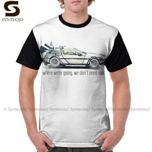 Back To The Future T Shirt Where We Are Going T-Shirt Short Sleeve Summer Tee Shirt Fun Graphic Graphic Tshirt