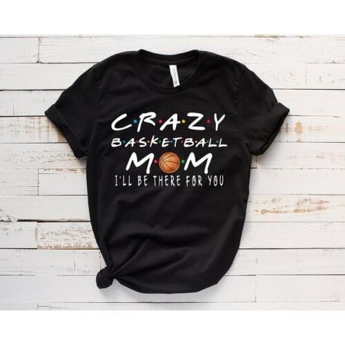 Trendy Mom Crazy Football Basketball Sports Tshirt Christian Streetwear Harajuku girl Clothing Cotton O Neck Short Sleeve Top