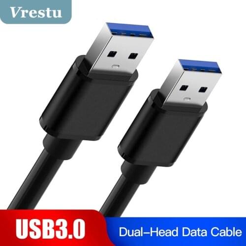 USB to USB Male to Male Extension Cable M-M 3.0 2.0 USB Extender Cord for Hard Disk TV Box Radiator PS5 4 USB3.0 Power Extension