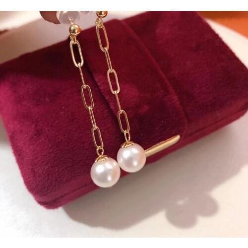 Classical 925 Sterling Silver Earrings Findings Base Mountings Jewelry Parts Accessories for Pearls Beads Agate Jade Crystal