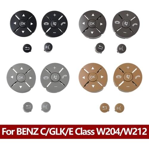 Left Right Car Steering Wheel Switch Control Button Trim Cover Repair Kit For Mercedes Benz C Class W204 GLK X204 E Class W212