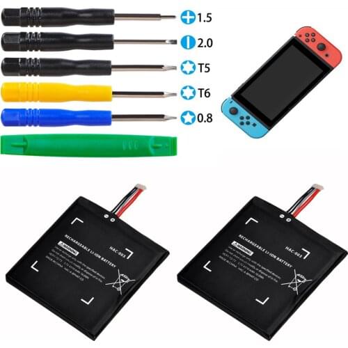 2Pcs HAC-003 Battery Replacement Repair for Nintend Nitendo Switch Console 3.7V 4310mAh Li-ion Rechargeable Batteries