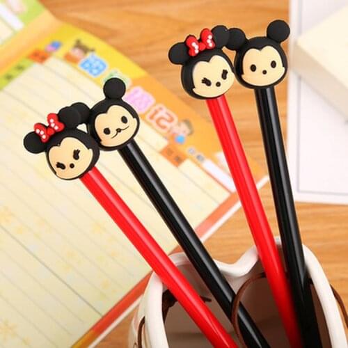 Mouse Cute Pen 0.5mm Kawaii Stationery Novelty Gel Pens Student Writing Gel Pen Cute Pens Stationery Kawaii School Supplies