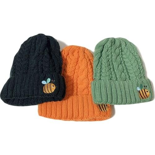 New Candy Colors Winter Hat Women Knitted Hat Warm Soft Trendy Hat Kpop Style Wool Beanie Elegant Christmas Hat