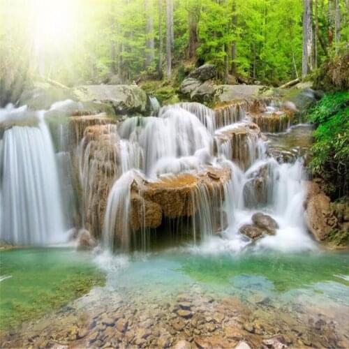 Landscape painting natural scenery TV background wall professional production murals, wallpaper wholesale, custom photo wall