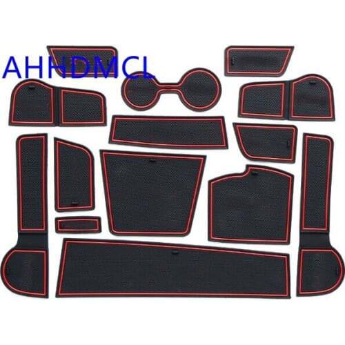 Car Anti-Dirty Pad Door Groove Gate Slot Cup Armrest Storage Pad Anti-Slip Mat For Kia KX Cross With Armrest Box Edition
