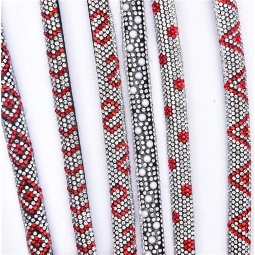 5 Meter 9Mm 3D Rhinestone Trim Semicircular Glass Drill Tube Alphabet Plum Pattern Hair Accessories Clothing Shoes Diamond Belt