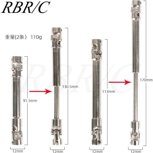Different Sizes Metal Drive Shaft Upgrade DIY Accessories Part For SCX10 TRX 1：10 Off-Road Climbing RC Remote Control Model Car