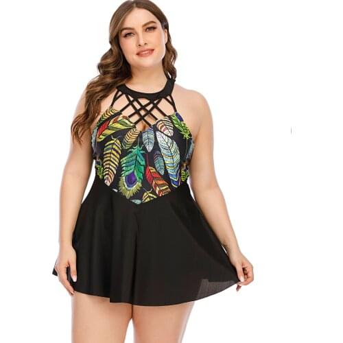 Plus size swimwear for women 4xl 5xl Butterfly Print Swimsuit swimming suit for women high waisted bikini swimwear women