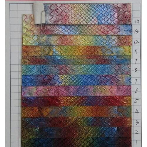 Symphony PU leather bags handbags high quality serpentine leather decoration Swirls material holographic leather fabric