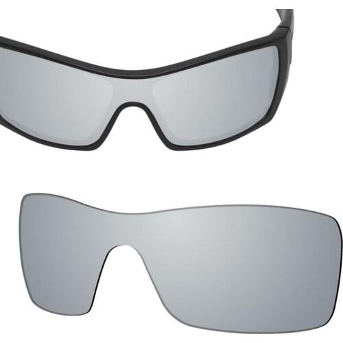 SmartVLT Replacement Lenses Polarized for Oakley Batwolf Sunglasses - Silver Titanium