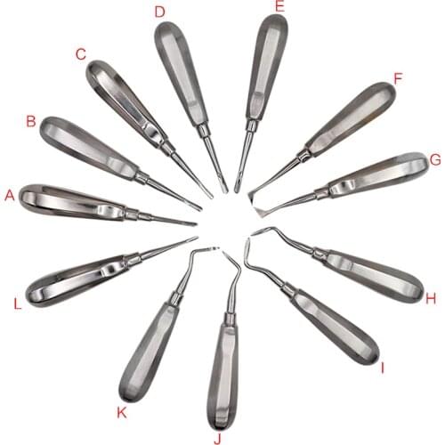 Stainless steel Dental extraction Dental Root Elevators Teeth Extraction Surgical Instruments Dental Lab Equipment Dentist tools