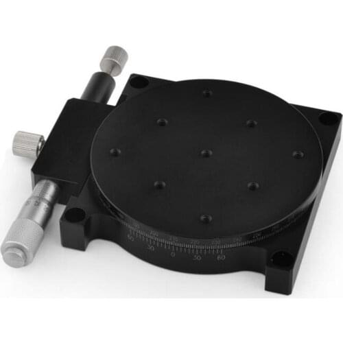 Rotational 125mm Left Adjustable Precision Manual Stage Cross-roller Bearing For Automation Printing Photology Equipment