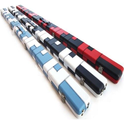 High Quality 3/4 Snooker Cue Case Three Colors Billiard Accessories Snooker Cues Cases Advanced Wood China