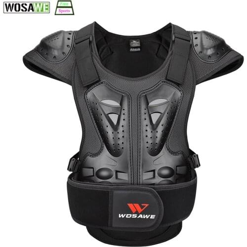WOSAWE Adults Cycling Protection Jacket Outdoor Sports Skiing Skateboard Bicycle MTB Protective Gear Chest Protect Back Support