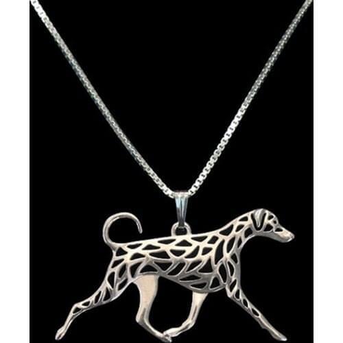 Unique Romantic Gold Silver Color Doberman natural ears and tail Pendant Necklace Hunger Games Necklace Women Best Friend Choker
